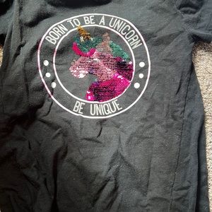 Girls unicorn T-shirt, 10-12